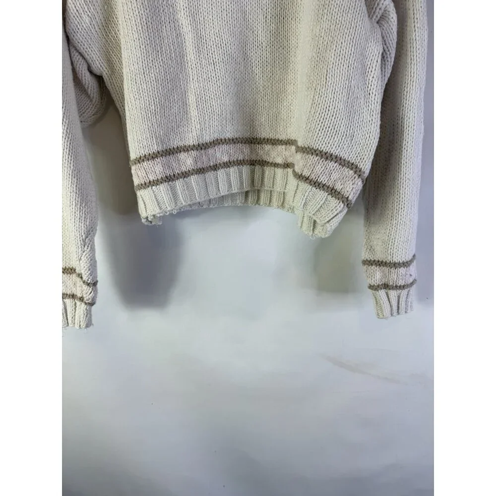 Vintage 90s Cottagecore Baby Sweater Floral Knit Cropped - Picture 7 of 7